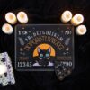 Cute and Creepy Bat Cat Talking Board with Planchette