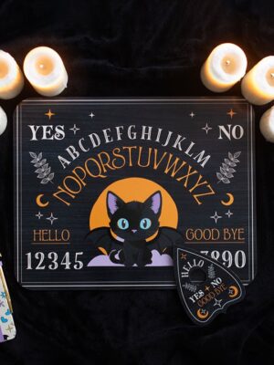 Cute and Creepy Bat Cat Talking Board with Planchette