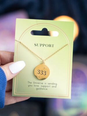 333 Angel Number Support Necklace