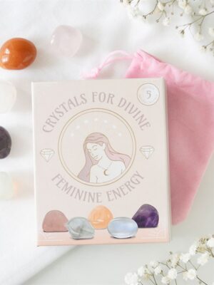 Set of 5 Crystals for Divine Feminine Energy