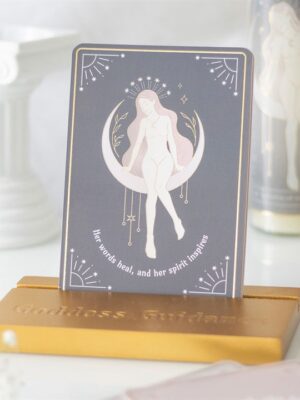 Goddess Energy Affirmation Cards with Wooden Stand