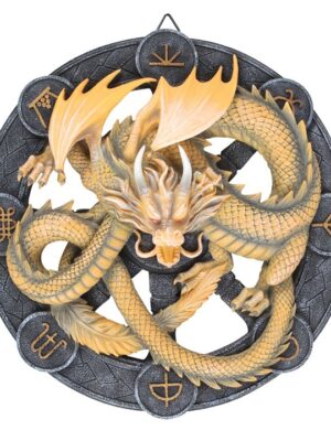 Imbolc Dragon Resin Wall Plaque by Anne Stokes