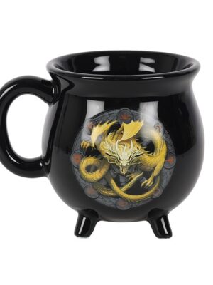 Imbolc Colour Changing Cauldron Mug by Anne Stokes
