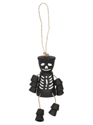 Black Skeleton Terracotta Pot Man