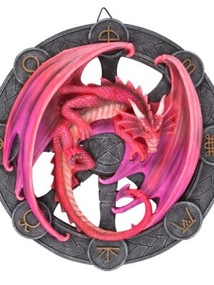 Lammas Dragon Resin Wall Plaque by Anne Stokes