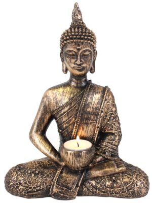 Sitting Thai Buddha Tealight Holder