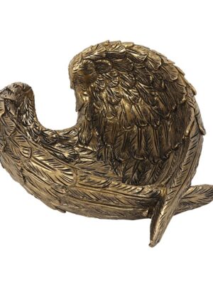 Antique Gold Angel Wing Dish
