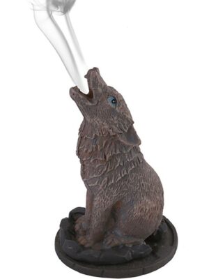 Wolf Incense Cone Holder by Lisa Parker