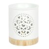 White Mandala Cut Out Oil Burner