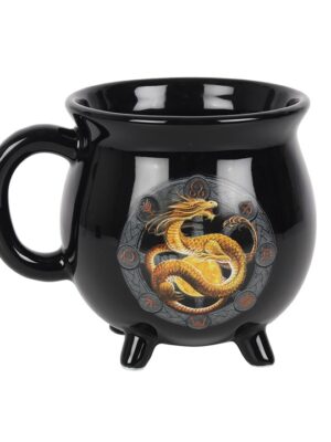 Litha Colour Changing Cauldron Mug by Anne Stokes
