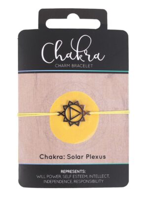 Solar Plexus Chakra Charm Bracelet