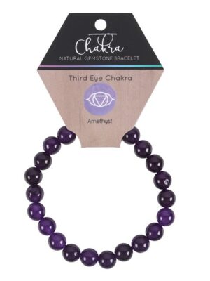 Third Eye Chakra Amethyst Gemstone Bracelet