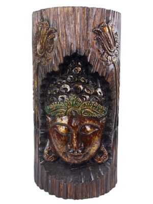 Albasia Wood Carved Buddha Decoration
