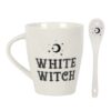 White Witch Mug and Spoon Set