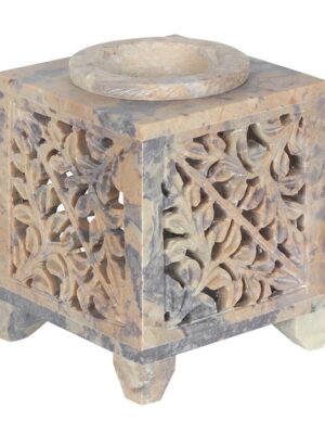 Moroccan Arch Cutout Soapstone Oil Burner