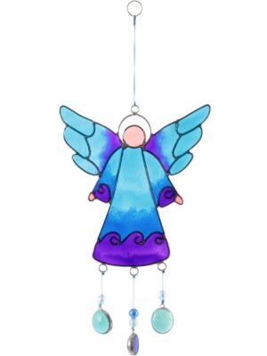 27cm Blue Angel Suncatcher