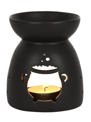 Black Cauldron Cut Out Oil Burner