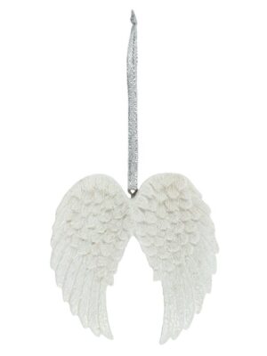 Double Glitter Angel Wing Hanging Decoration