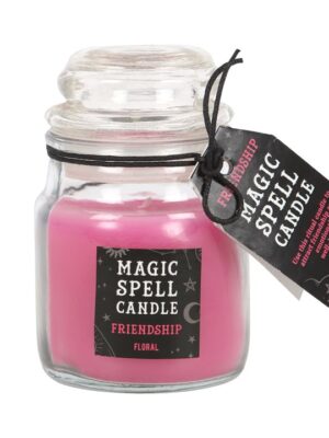 Floral 'Friendship' Spell Candle Jar