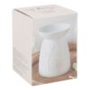 White Ceramic Buddha Face Oil Burner and Wax Warmer