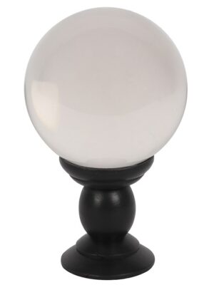 Large Clear Crystal Ball on Stand