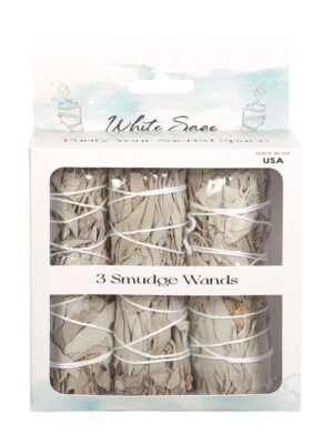 Set of 3 White Sage Smudge Wands