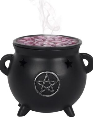 Pentagram Cauldron Incense Cone Holder