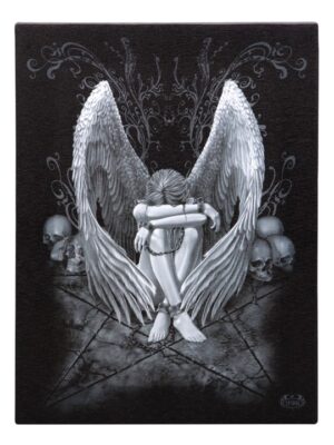 19x25cm Enslaved Angel Canvas Plaque by Spiral Direct