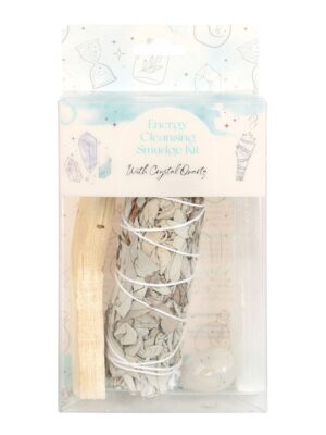 Smudge Kit with Clear Quartz Crystal