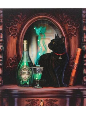 Absinthe Light Up Canvas Plaque by Lisa Parker
