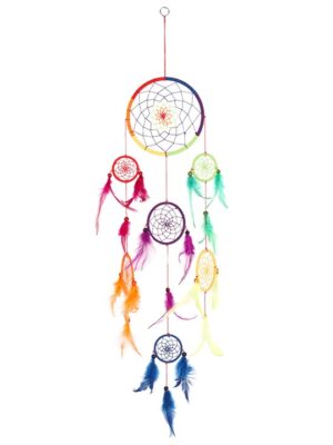 90cm Multi Rainbow Dreamcatcher