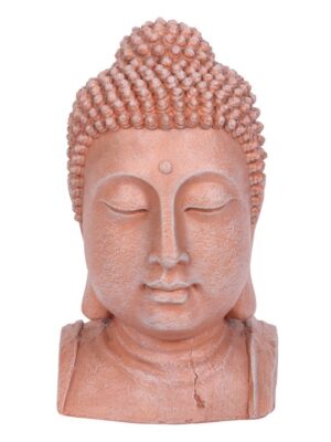 41cm Terracotta Effect Buddha Head Ornament