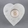 Selenite Heart Tealight Holder