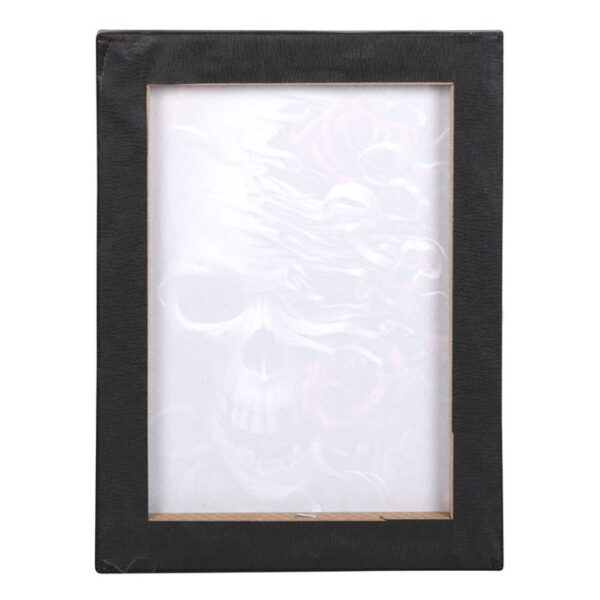 19x25cm Skulls n Roses Canvas Plaque by Spiral Direct