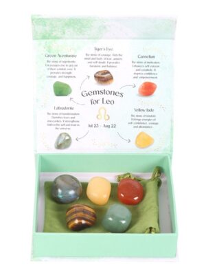 Leo Crystal Tumblestone Set