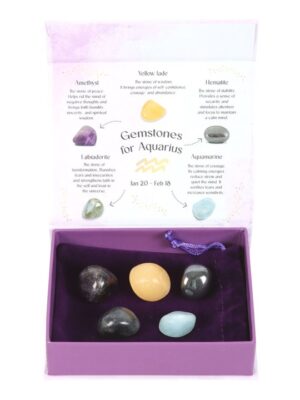Aquarius Crystal Tumblestone Set