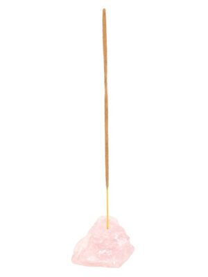 Rose Quartz Crystal Incense Stick Holder