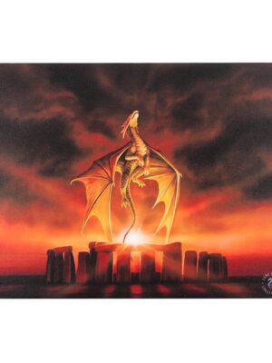 19x25cm Solstice Canvas Plaque by Anne Stokes