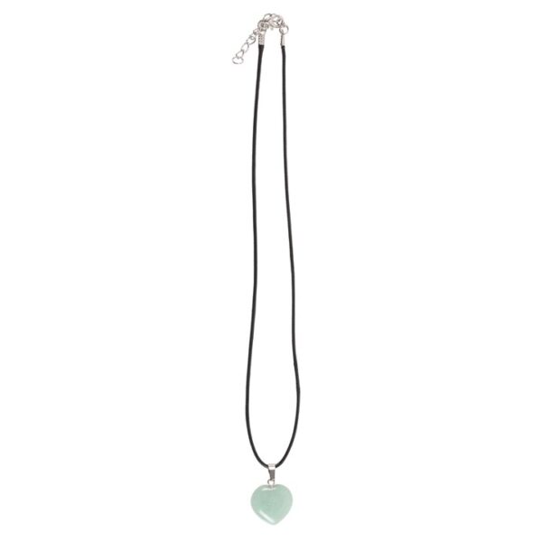 Green Adventurine Healing Crystal Heart Necklace