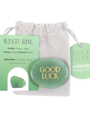 Good Luck Aventurine Crystal Palm Stone