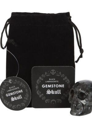 Black Labradorite Crystal Skull