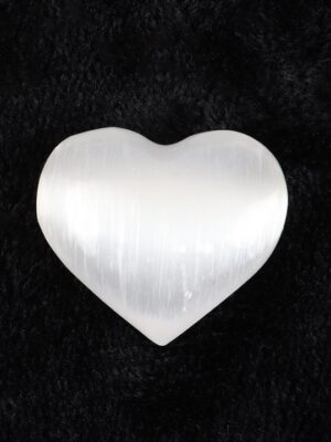 Small Selenite Crystal Heart