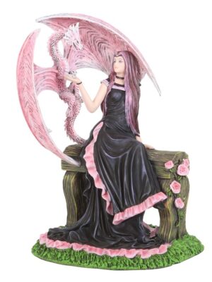 Elegant Dragon Figurine by Anne Stokes