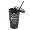 Deadly Poison Plastic Tumbler with Straw