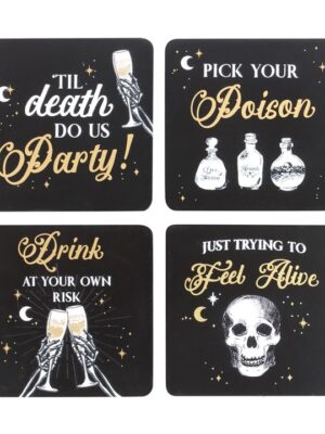 Til Death Do Us Party Coaster Set