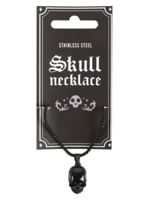 Black Stainless Steel Skull Necklace