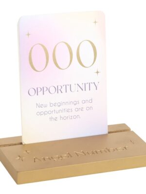 Angel Number Affirmation Cards with Wooden Stand
