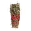 6in Ritual Wand Smudge Stick with Rosemary and Red Flowers