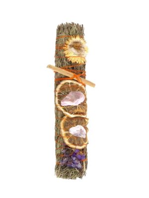 9in Ritual Wand Smudge Stick with Rosemary, Lavender, and Orange