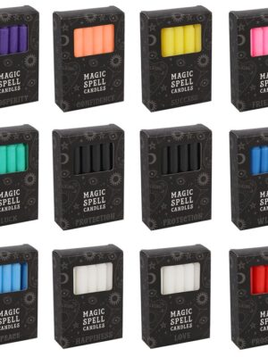 Set of 72 Mixed Black Magic Spell Candles